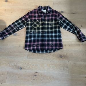 Off White Flannel Shirt